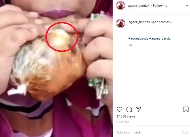 Telur Puyuhnya Kepleset, Review Jajan Cilok ala Kekeyi Ini Berakhir Ngakak. (Instagram/@agoez_bandz4)