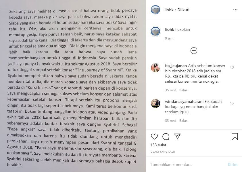 Cerita ayah angkat soal kabar Syahrini dekat dengan lelaki yang diduga Reino Barack. [Instagram]