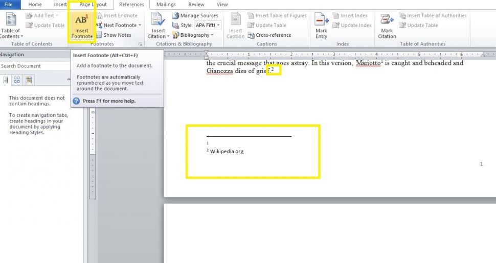 Cara Membuat Footnote Atau Catatan Kaki Di Microsoft Word