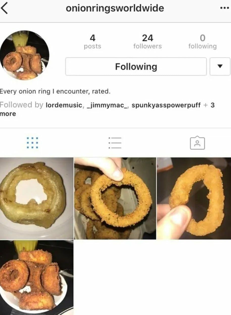 Akun review Lorde bahas onion ring (Twitter)