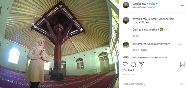 Masjid Soko Tunggal di Yogyakarta. (Instagram/@cyntiaasinta)