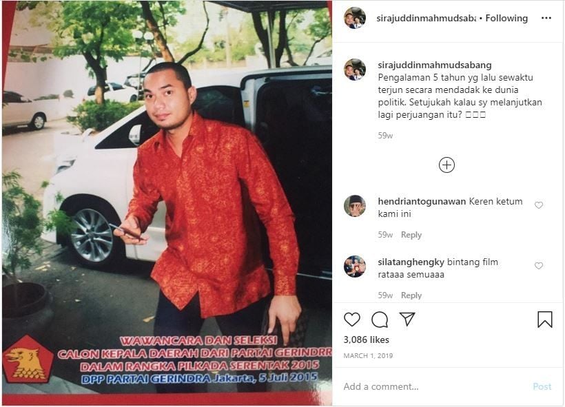 Sirajuddin Mahmud [Instagram/sirajuddinmahmudsabang]