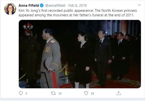 Kim Yo Jong (twitter.com/annafifield)