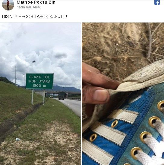 Matnoe Poksu Din, pria berjalan kaki 428 km ke kampung halaman. (Facebook)