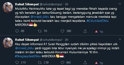 Tagar #CidukSaidDidu trending topic. (Twitter)