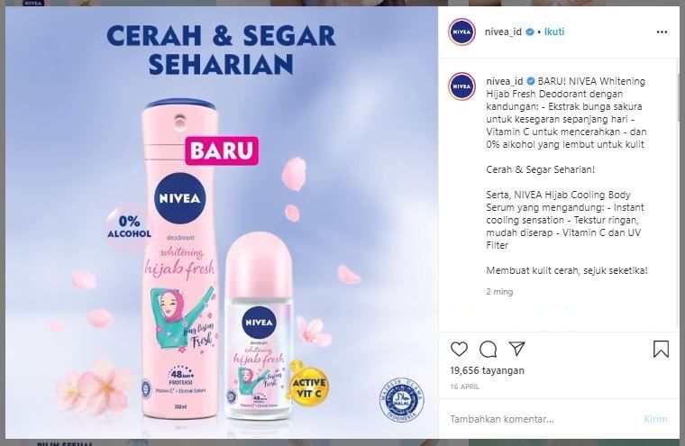 Nivea Hijab Series. (Instagram/@nivea_id)