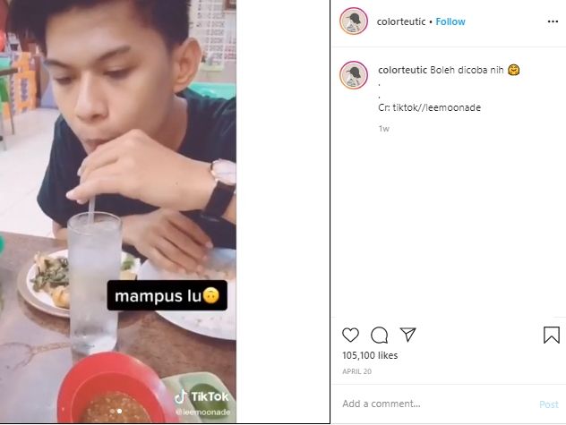  Sibuk Main Game saat Makan Bareng, Pria Ini Kena Prank dari Kekasihnya. (Instagram/@colorletic)