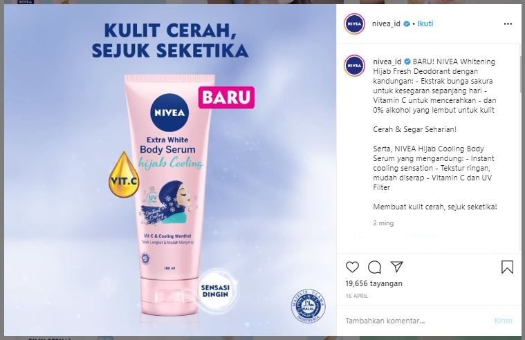 Nivea Hijab Series. (Instagram/@nivea_id)