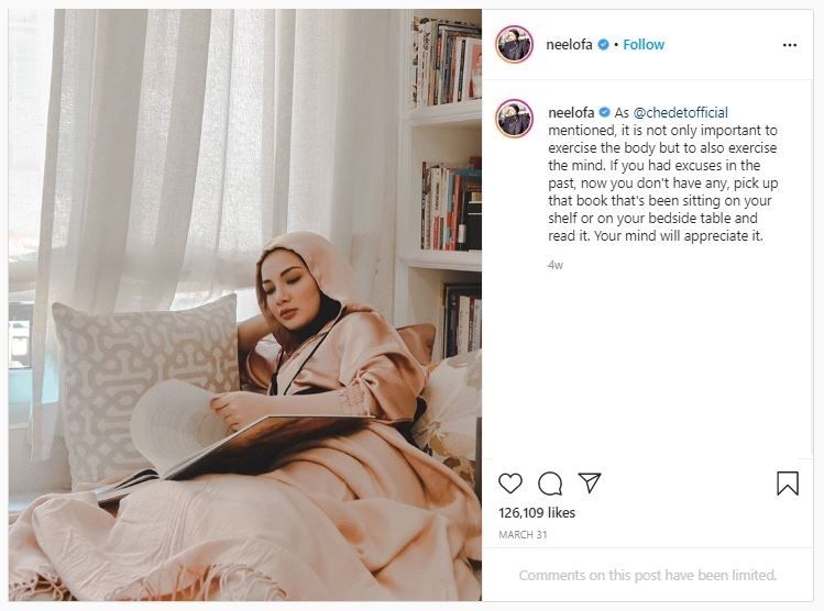 Gaya Hijab Neelofa, Model yang Disebut Kembaran Gigi Hadid (instagram.com/neelofa)