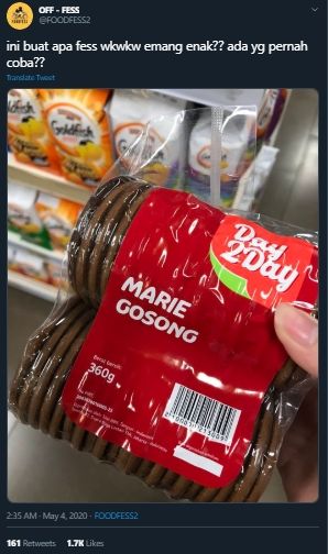 Viral Biskuit Gosong Dijual di Pasaran, Netizen Kepo Rasanya Seperti Apa. (Twitter/@FOODFESS2)