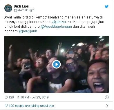 Didi Kempot sang TheGodfather of Broken Heart. (Twitter)