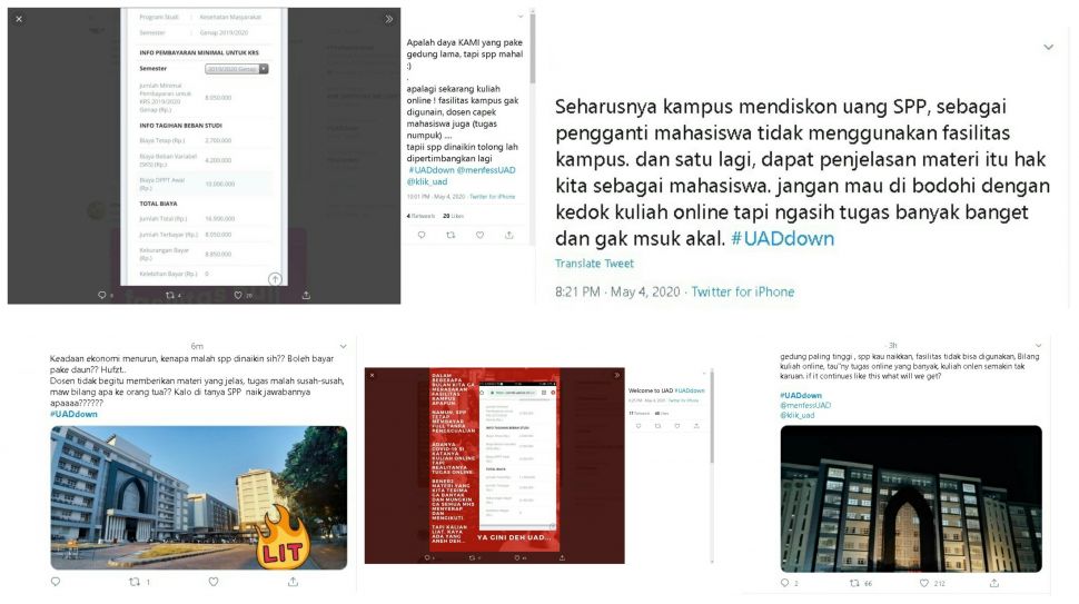 #UADdown jadi trending topic, Senin (4/5/2020). - (Twitter)