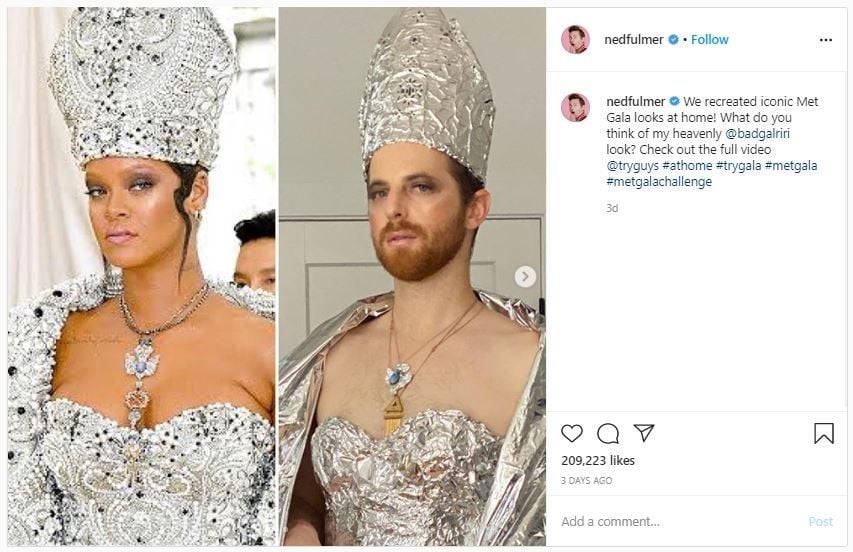 Met Gala Challenge (instagram.com/nedfulmer)