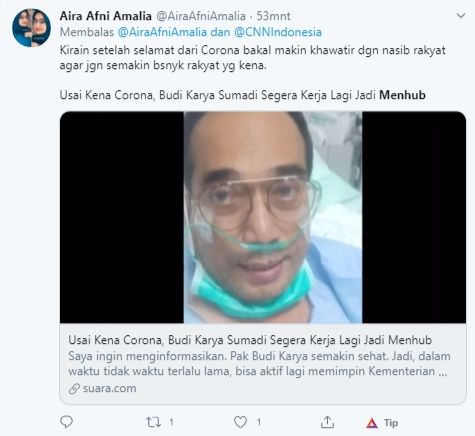 Komentar warganet soal keputusan Menhub (Twitter).