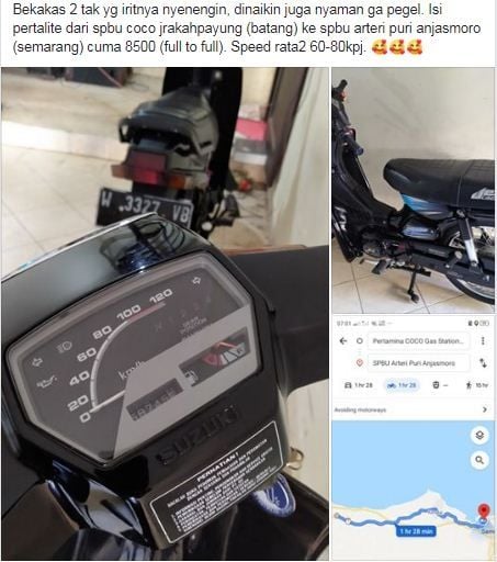 Motor 2Tak yang terkenal super hemat.[Facebook/Ayumi AN Soedibyo]