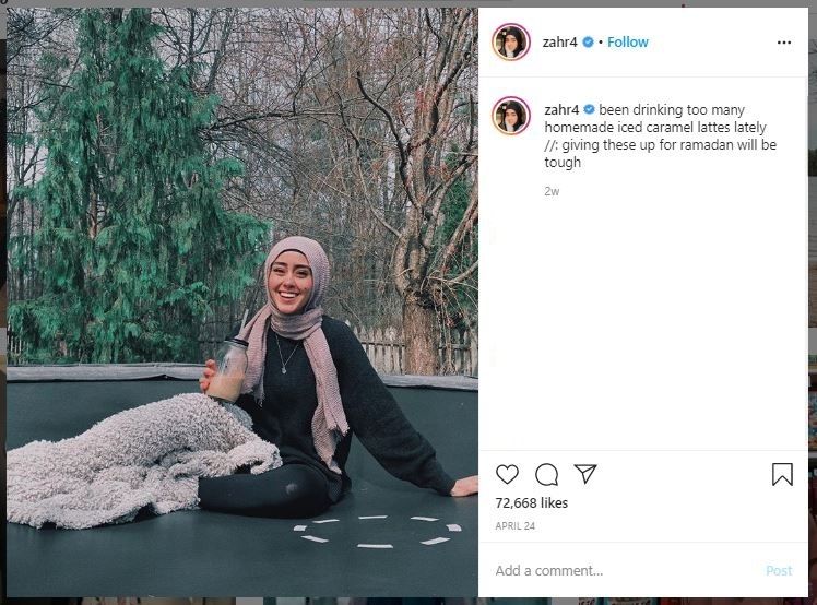 Zahra Hashimee, Hijabers Viral di TikTok (instagram.com/zahr4)