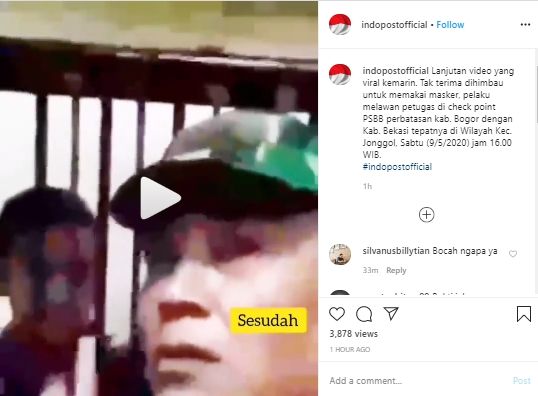 Viral pemuda marah-marah di Bogor akhirnya ditangkap (Instagram).
