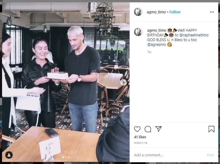 Kemesraan Agnez Mo dan Raphael Maitimo (instagram.com/agmo_timo)