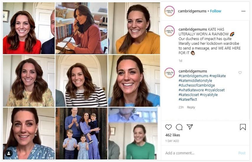 Deretan Outfit WFH Kate Middleton (instagram.com/cambridgemums)