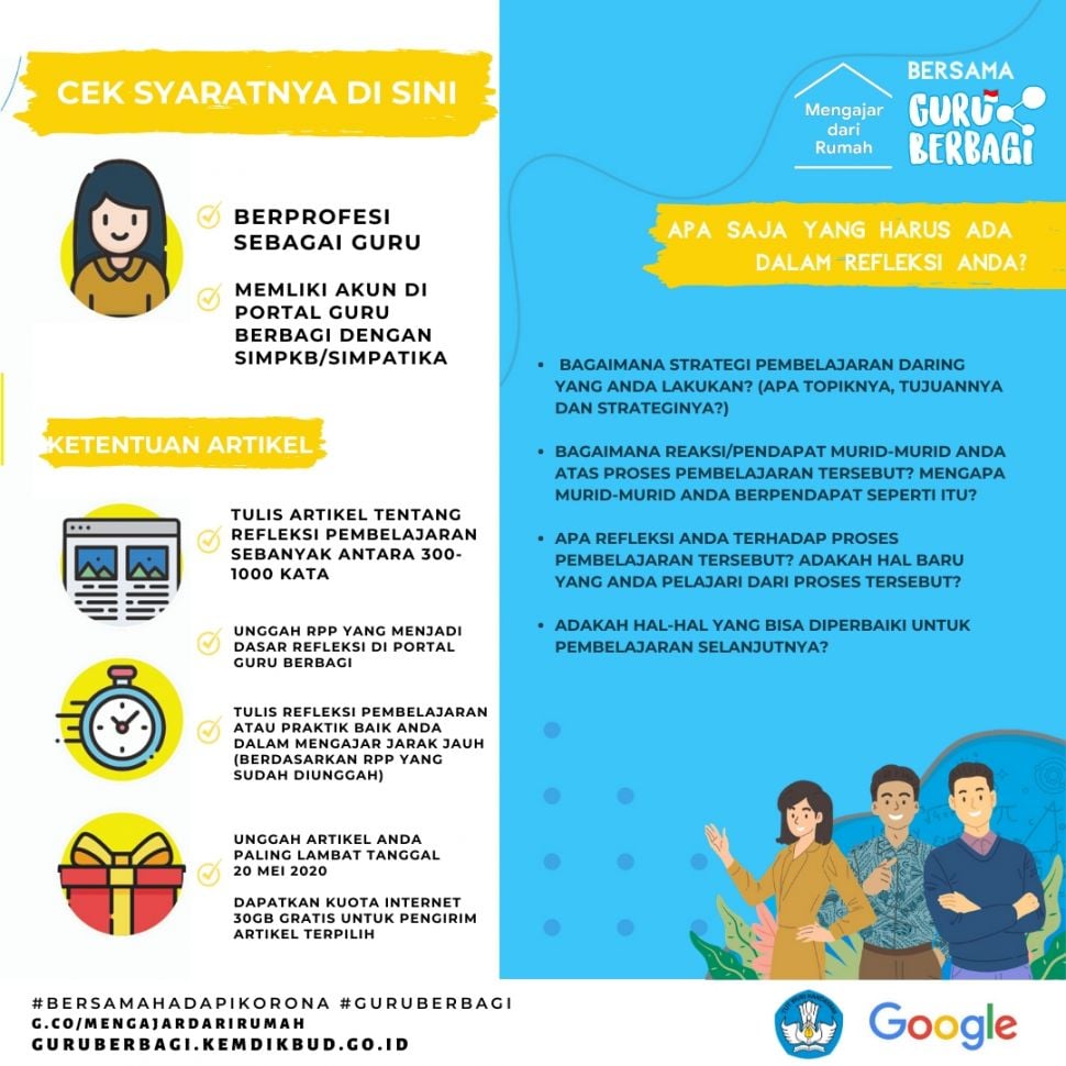 Mengajar dari Rumah. (dok: Google Indonesia)