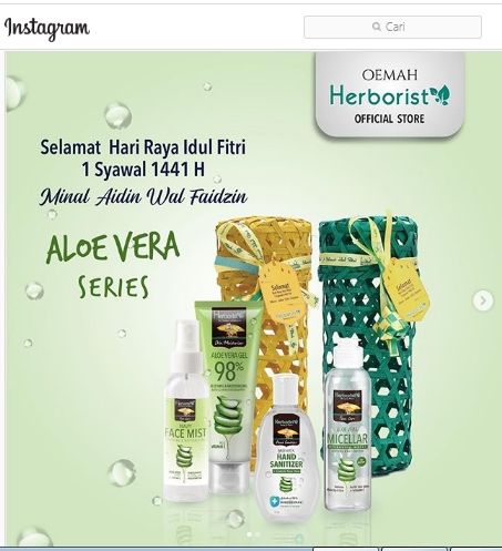 Promo diskon produk kecantikan Herborist. (Instagram)