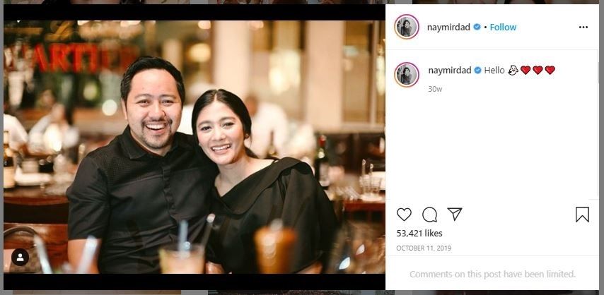 Momen Naysila Mirdad dan Kekasihnya (instagram.com/naymirdad)