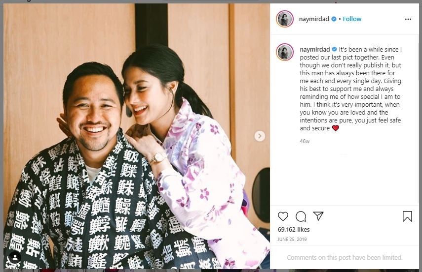 Momen Naysila Mirdad dan Kekasihnya (instagram.com/naymirdad)