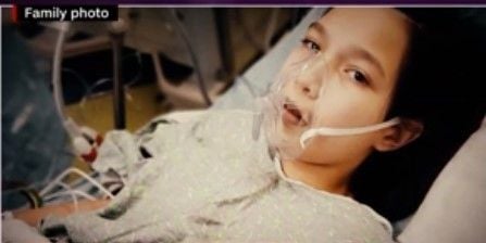 Juliet Daly saat dirawat di rumah sakit (YouTube/CNN)