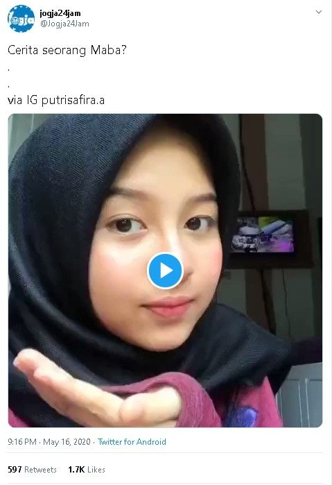 Video ciri khas Jogja - (Twitter/@Jogja24Jam)