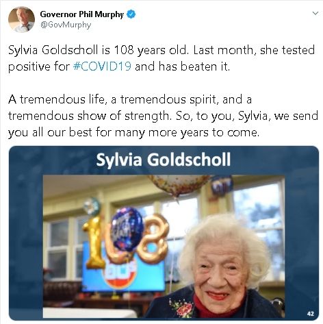 Sylvia Goldscholl. (Twitter/@GovMurphy)