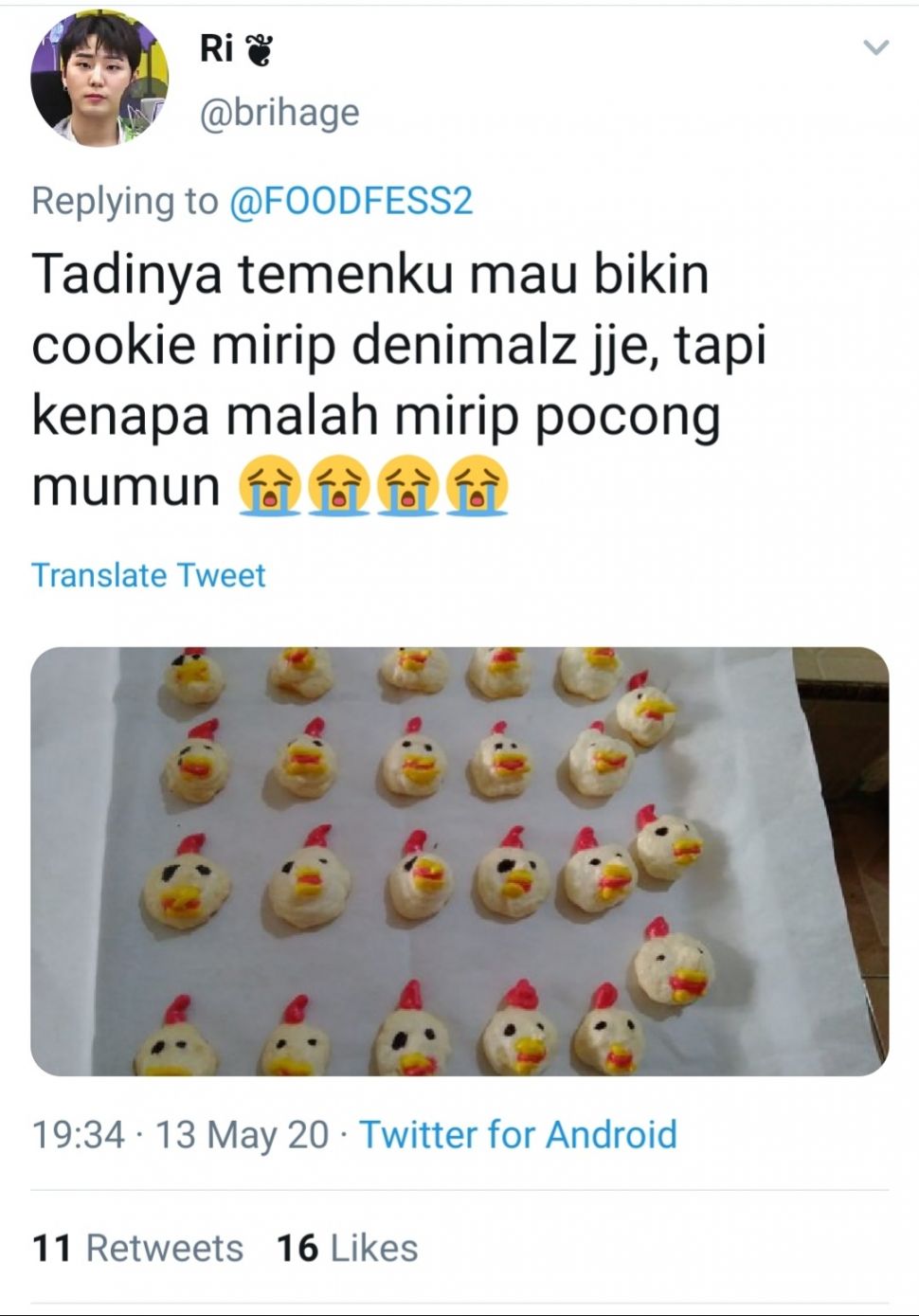 Kue Lebaran Gagal. (Twitter)