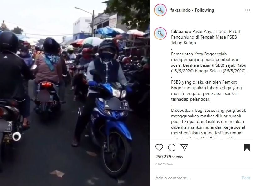 Potret kemacetan lalu lintas jelang lebaran. (Instagram)