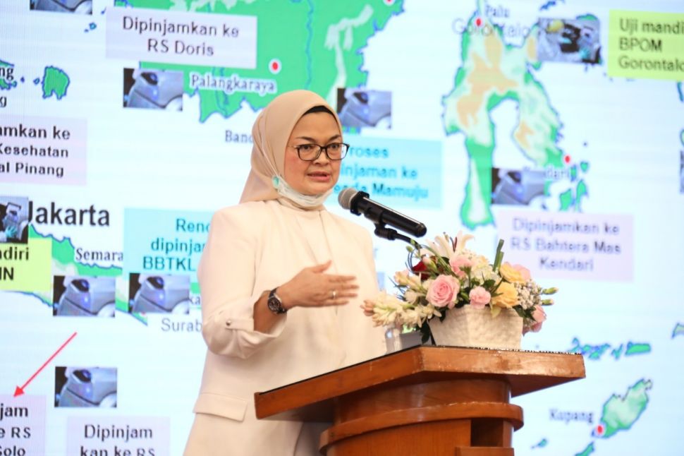 Kepala BPOM RI, Penny K. Lukito dalam teleconference, Rabu (20/5/2020). (Dok. BPOM)