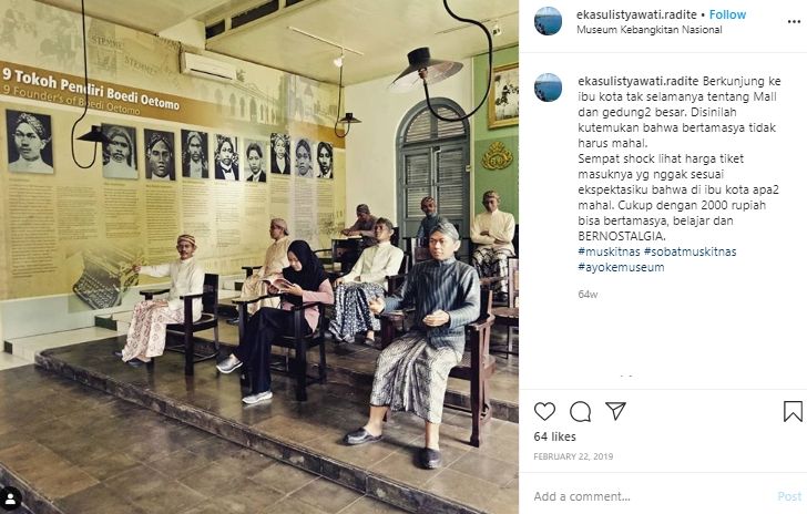  Bak Mesin Waktu, Menilik Sejarah Museum Kebangkitan Nasional di Jakart. (Instagram/@ekasulistyawati_radite)