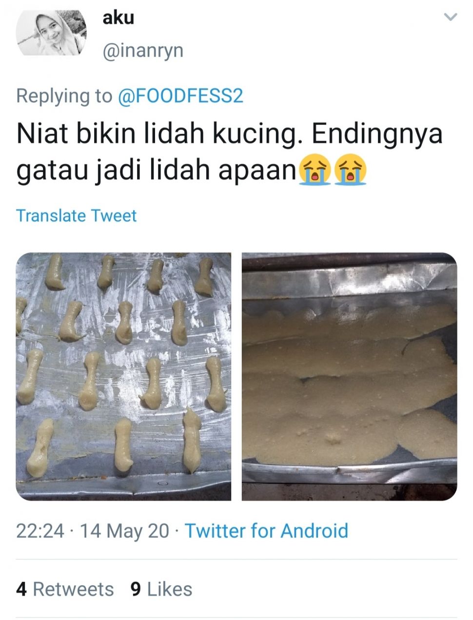 Kue Lebaran Gagal. (Twitter)