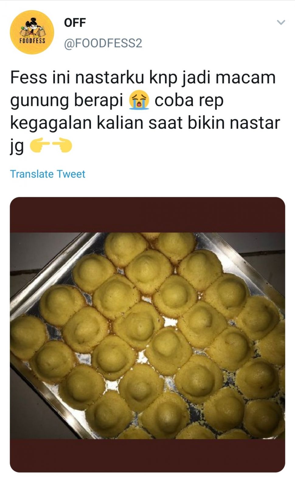 Kue Lebaran Gagal. (Twitter)