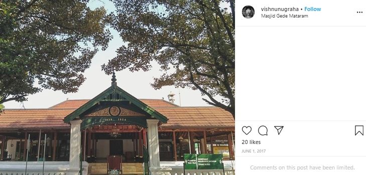 Masjid Agung Kotagede. (Instagram/@vishnugraha)