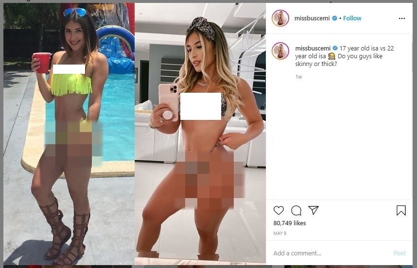 Selebgram Sebut Oplas Sebagai Kunci Sukses (instagram.com/missbuscemi)