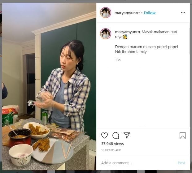 Selebgram Korea yang Rayakan Lebaran (instagram.com/maryanyunrrr)