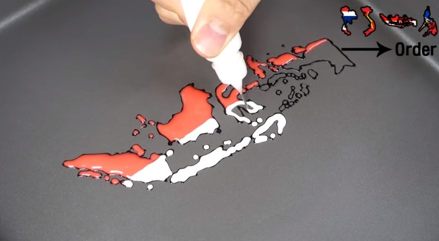 Buat Pancake Gambar Peta Indonesia, Pria Ini Banjir Pujian. (YouTube/ Pan K The Pancake Artist)