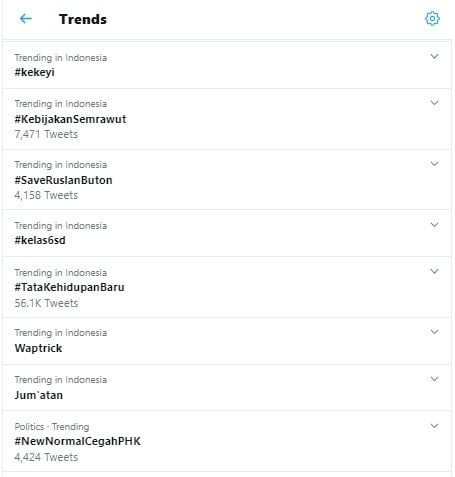 Tagar #SaveRuslanButon trending topik di Twitter (Twitter)