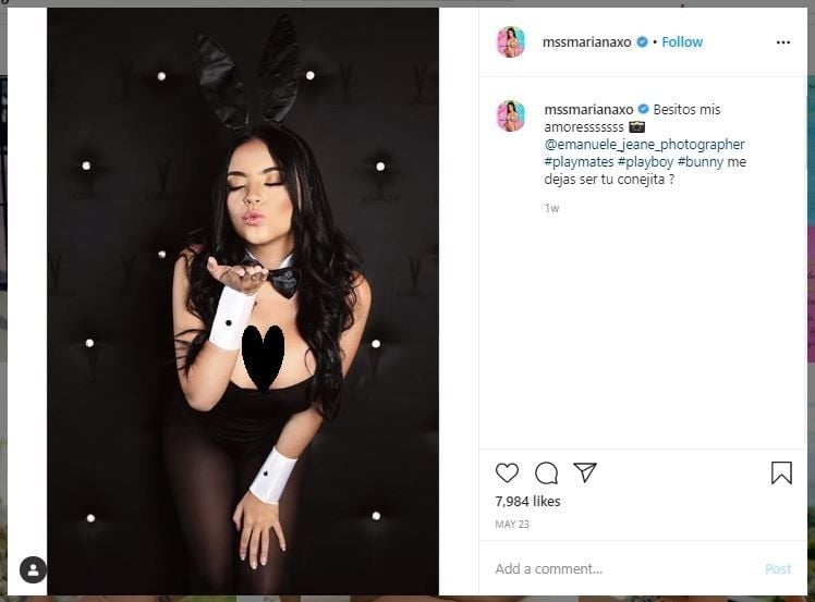 Cerita Model Majalah Playboy Positif Corona (instagram.com/mssmarianaxo)