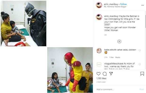 Dokter cosplay superhero saat tangani pasien COVID-19 (Instagram).