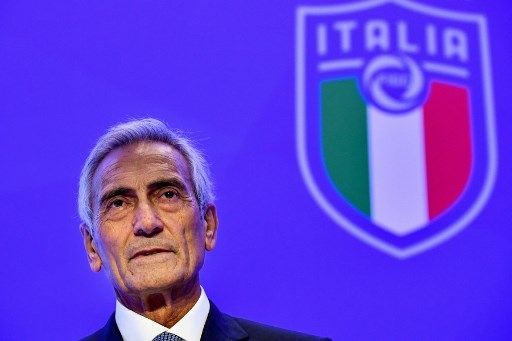 Presiden FIGC Gabriele Gravina. [AFP]