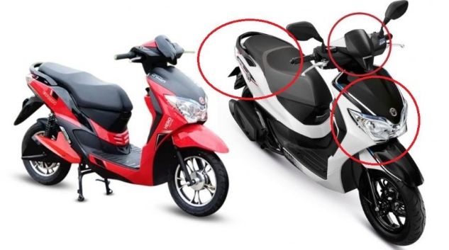 Hero Dash yang dituduh menjiplak Honda Moove. (visordown.com)