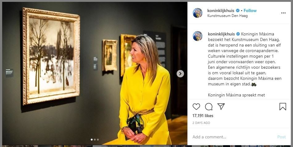 Ratu Maxima dari Belanda Naik Sepeda ke Museum (instagram.com/koninklijkhuis)