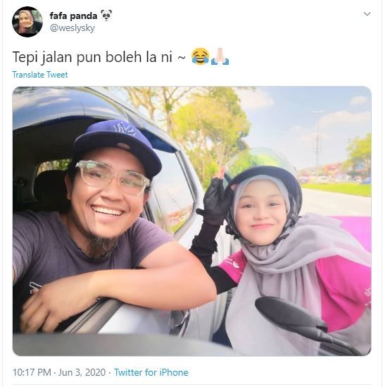 Viral Driver Pesan Antar Makanan Cantik (twitter.com/weslysky)