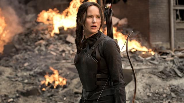 Jennifer Lawrence dalam film The Hunger Games