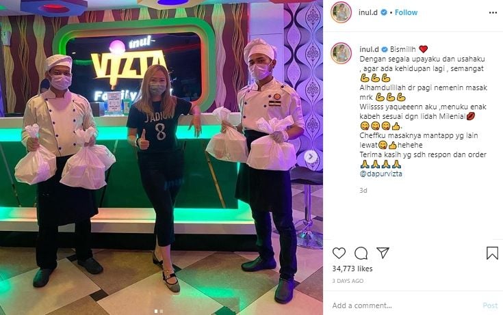 Mantap, Inul Daratista Sulap Karaoke Miliknya Jadi Bisnis Kuliner. (Instagram/@inul.d)