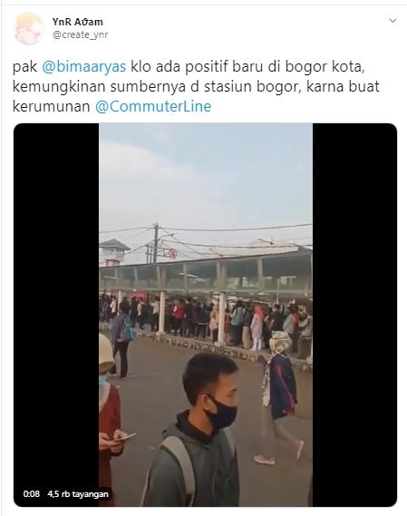 Perkantoran Di Jakarta Kembali Buka Penumpang Di Stasiun Bogor Membludak